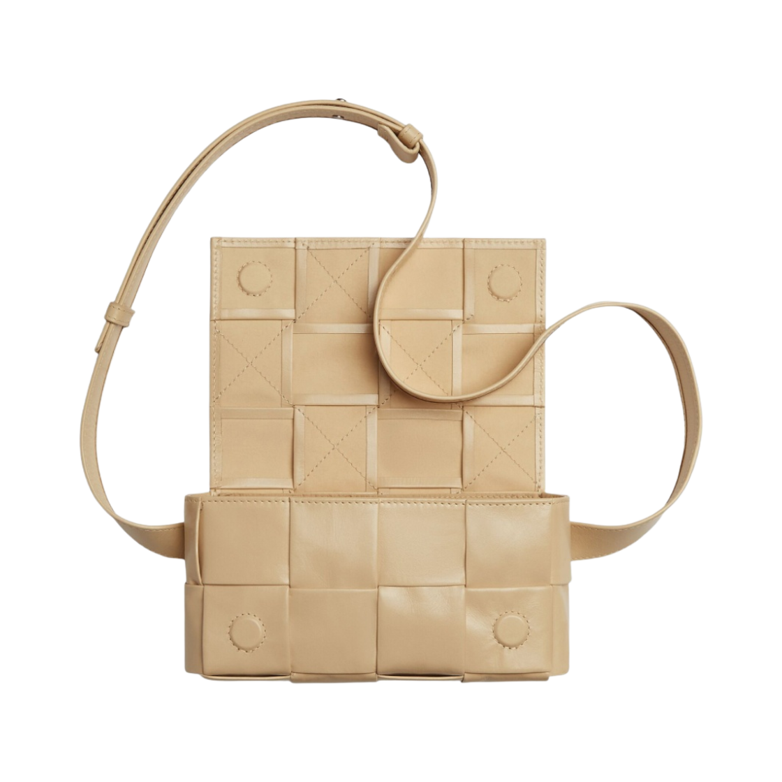 보테가 베네타 미니 레더 벨트 카세트백 포리지(Bottega Veneta Mini Leather Belt Cassette Porridge) - 3