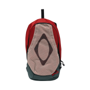 Mischief Rhombus Mesh Backpack Beige Red