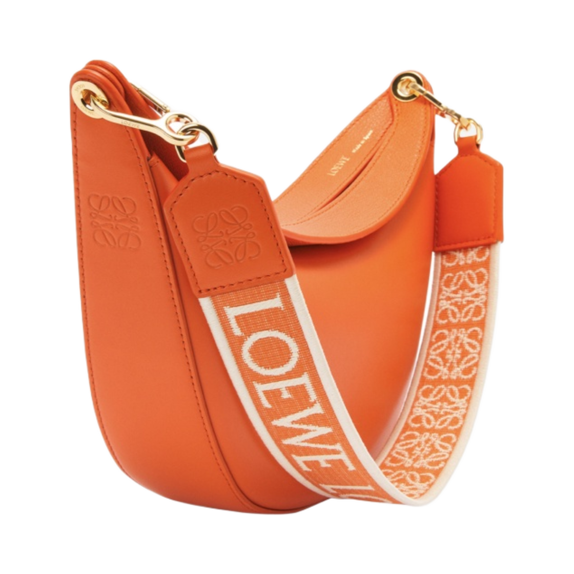 로에베 스몰 루나백 사틴 카프스킨 앤 자카드 오렌지(Loewe Small Luna Bag in Satin Calfskin and Jacquard Orange) - 2