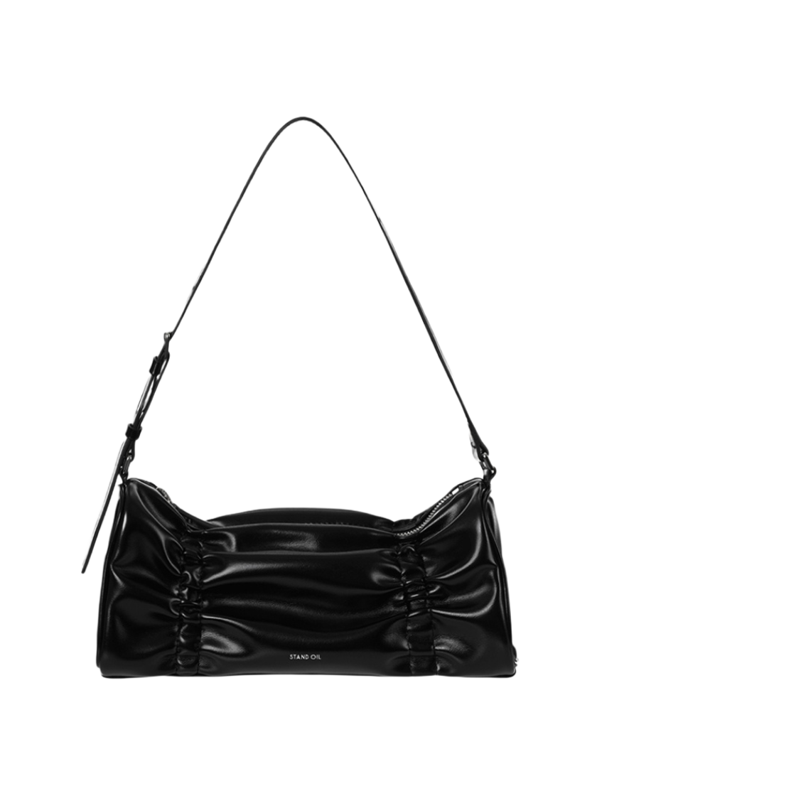 스탠드 오일 플리츠백 블랙(Stand Oil Pleats Bag Black)