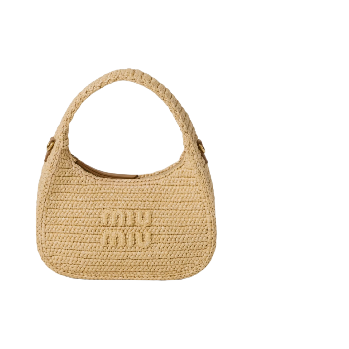 미우 미우 완더 크로셰 호보백 내츄럴(Miu Miu Wander Crochet Hobo bag Natural) - 1