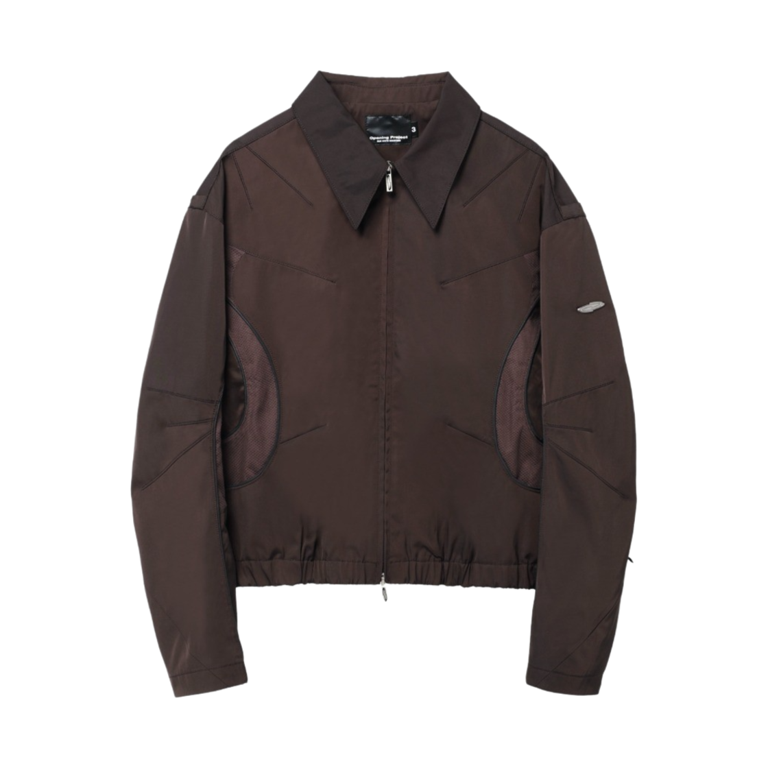 FWSSCJA101M Opening Project Cropped Collar Blouson Dark Brown