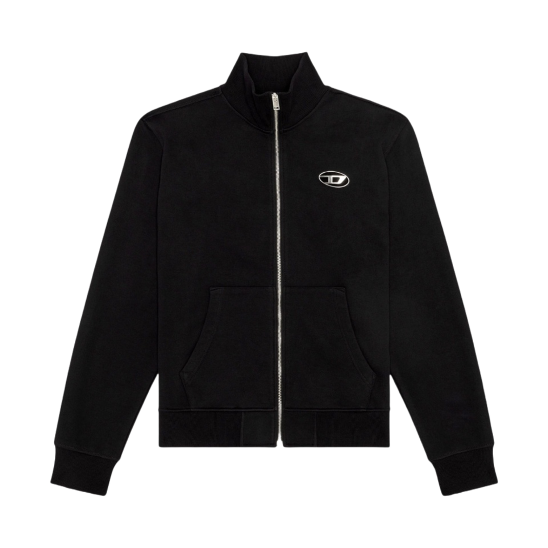 디젤 S-지니-집-Od 집 업 스웨트셔츠 블랙(Diesel S-Ginni-Zip-Od Zip Up Sweatshirt Black)