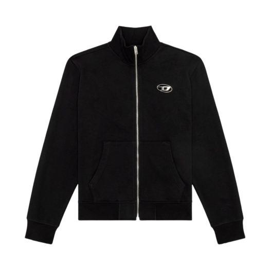 A114390BMBJ-9XX/A114390IAJH-9XX Diesel S-Ginni-Zip-Od Zip Up Sweatshirt Black