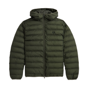 Fred Perry Hooded Insulated Jacket Laurel Wreath Green