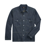 Double RL Indigo Denim Overshirt Dark Wash
