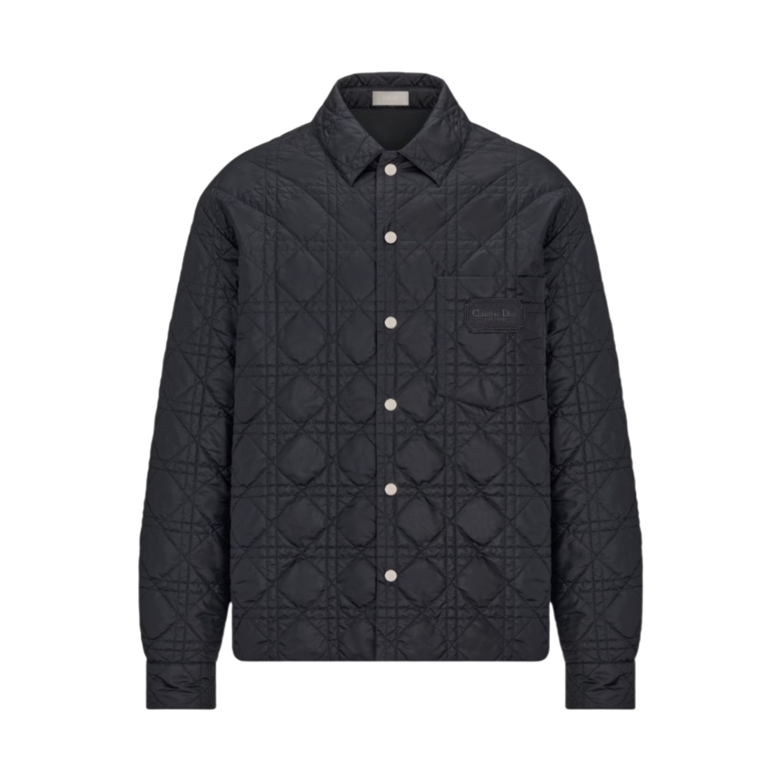 디올 까나쥬 퀼티드 오버셔츠 테크니컬 패브릭 블루(Dior Cannage Quilted Overshirt Technical Fabric Blue) - 1