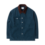 QT8 GARMENTS TL Washed Work Chore Jacket Navy