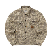 Carhartt WIP Duck Helston Jacket Camo Duck Black Bleached