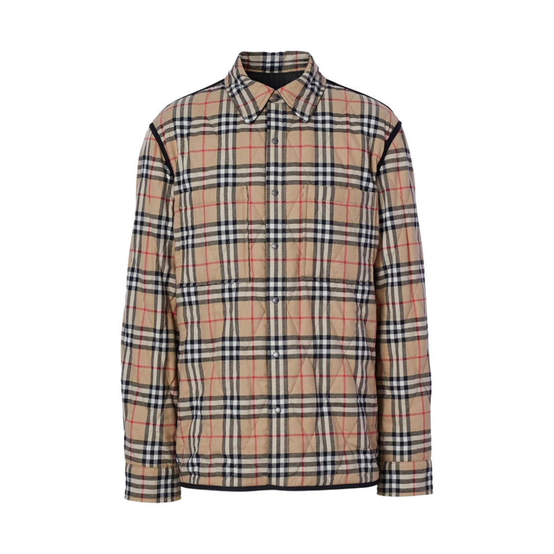 버버리 크레스웰 리버시블 퀼티드 셔츠 자켓 블랙(Burberry Cresswell Reversible Quilted Shirt Jacket Black) - 3