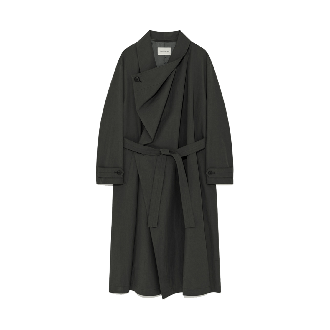 Bertram Draped Coat Sage Bertram Draped Coat Sage - 대표 이미지 #1