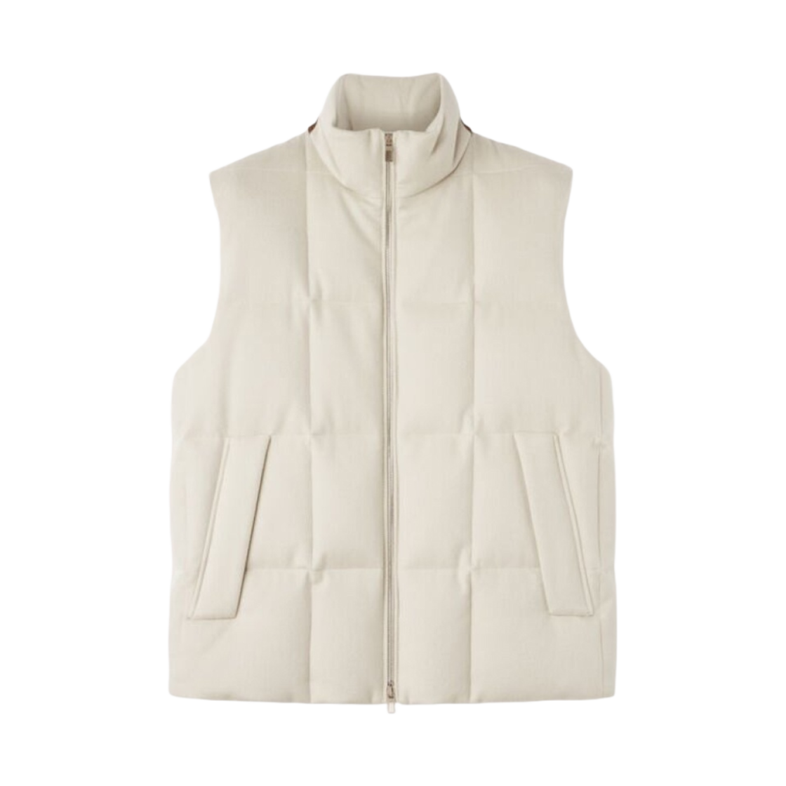 FAN4219-A0BL Loro Piana Tuul Vest Milky White