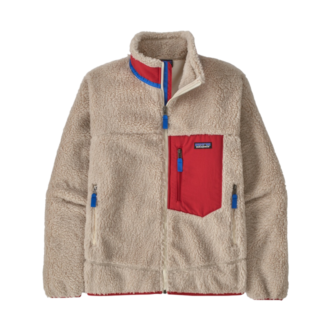 23056 Patagonia Classic Retro-X Jacket Natural Touring Red