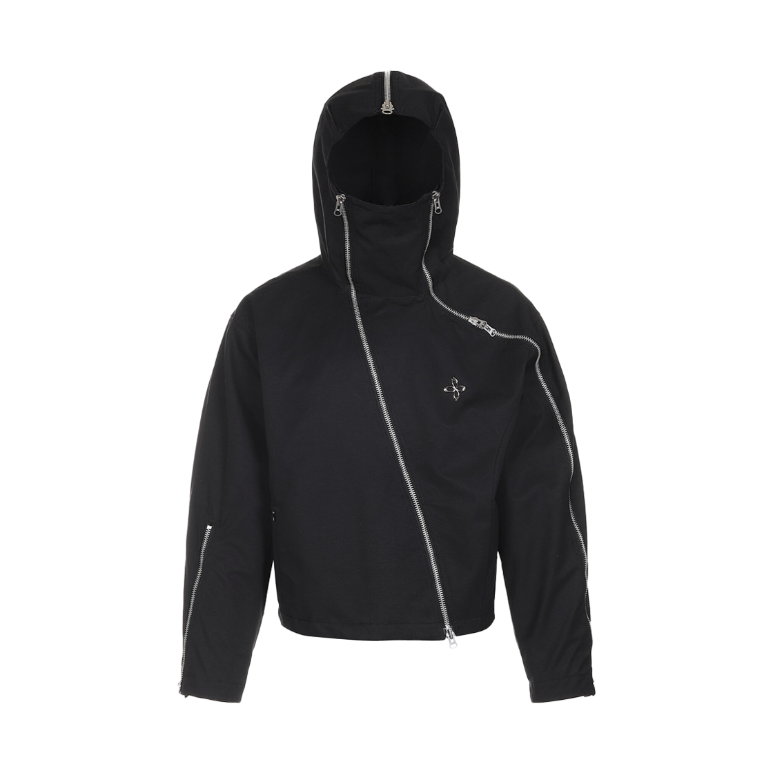 SG25SS26 Surgery Technical Tripple Zip Hood Jacket Black