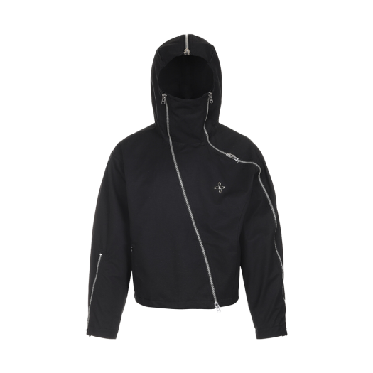 SG25SS26 Surgery Technical Tripple Zip Hood Jacket Black