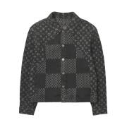 Louis Vuitton x Nigo Giant Damier Waves Monogram Denim Jacket Black