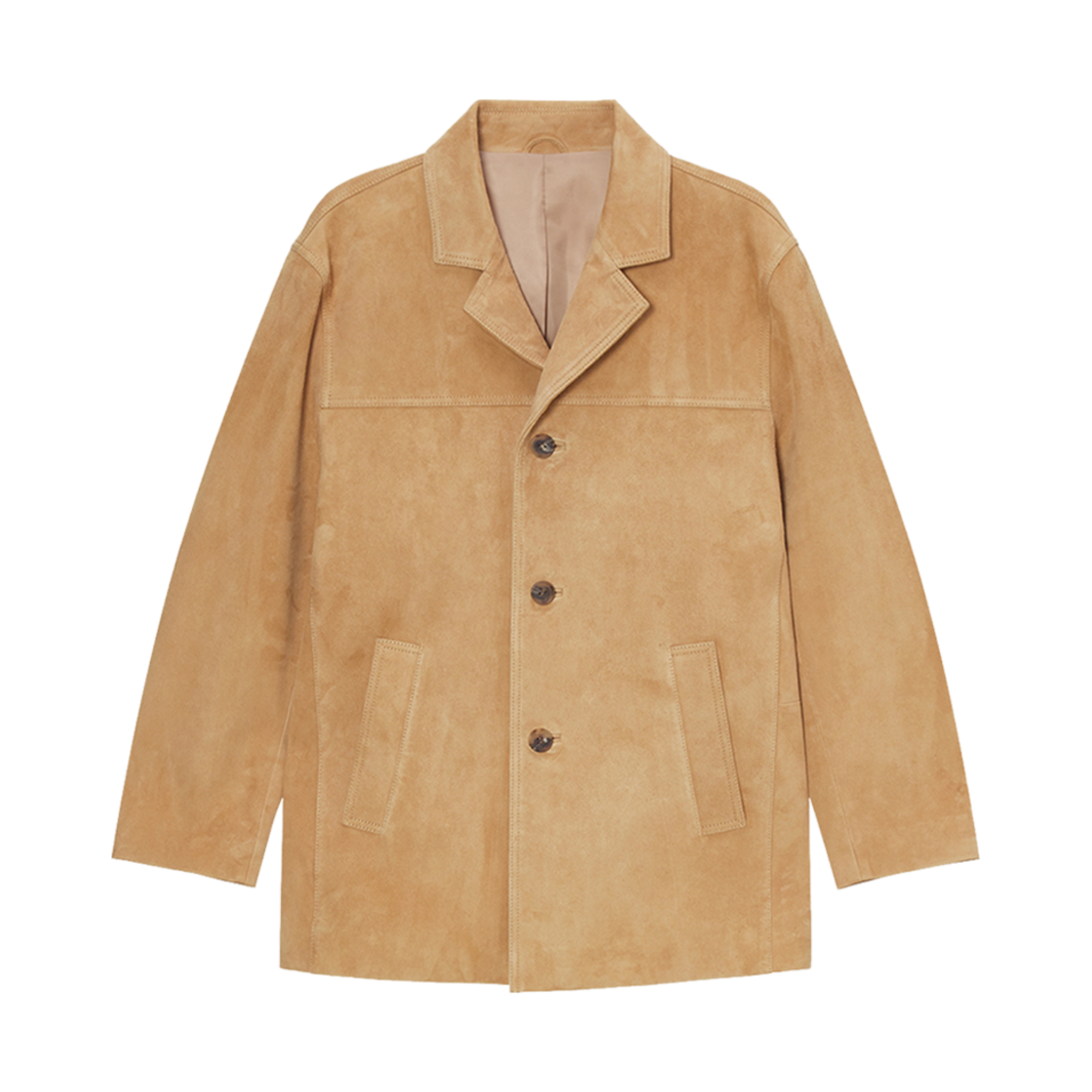 던스트 스웨이드 레더 하프 자켓 카멜 스웨이드(Dunst Suede Leather Half Jacket Camel Suede) - 1