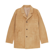 Dunst Suede Leather Half Jacket Camel Suede