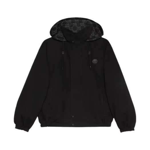 【L】GUCCI × Barbour Equestrian Nylon 구찌 x 바버 이큐스트리언 나일론 자켓 네이비 | Gucci | KREAM