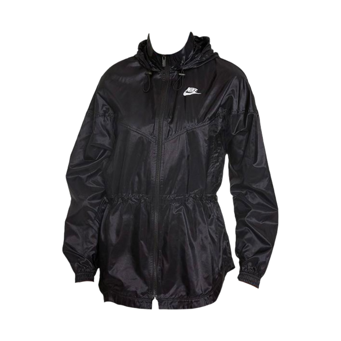(W) 나이키 NSW 윈드러너 썸머라이즈드 자켓 블랙 - US/EU((W) Nike NSW Windrunner Summerized Jacket Black - US/EU) - 1