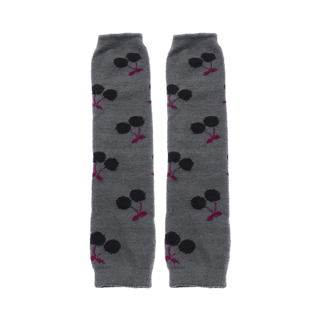 A-TTSC-GY-U Aone Unisex Thermal Tactel Soft Cherry Sleep Arm Warmers 2-Pack Gray