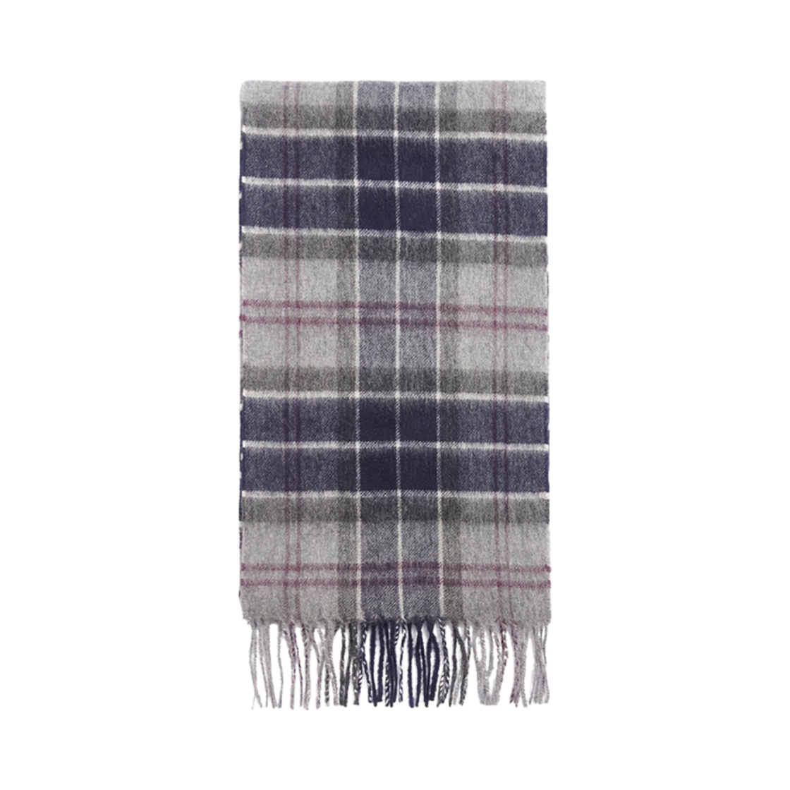 USC0002TN17 Barbour Tartan Scarf Classic Black Slate Tartan