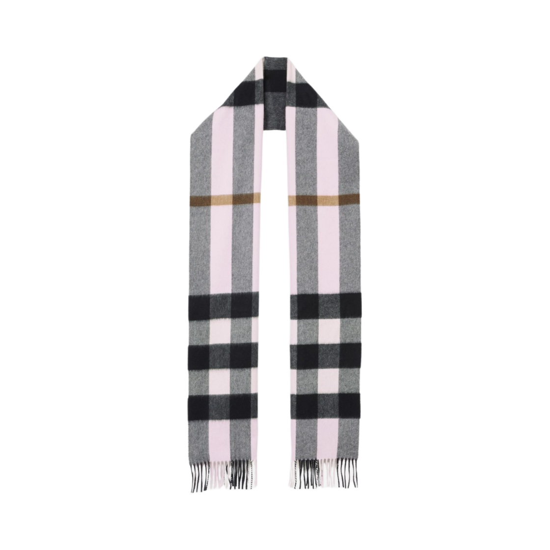 버버리 체크 캐시미어 머플러 페일 캔디 핑크(Burberry Check Cashmere Muffler Pale Candy Pink) - 1