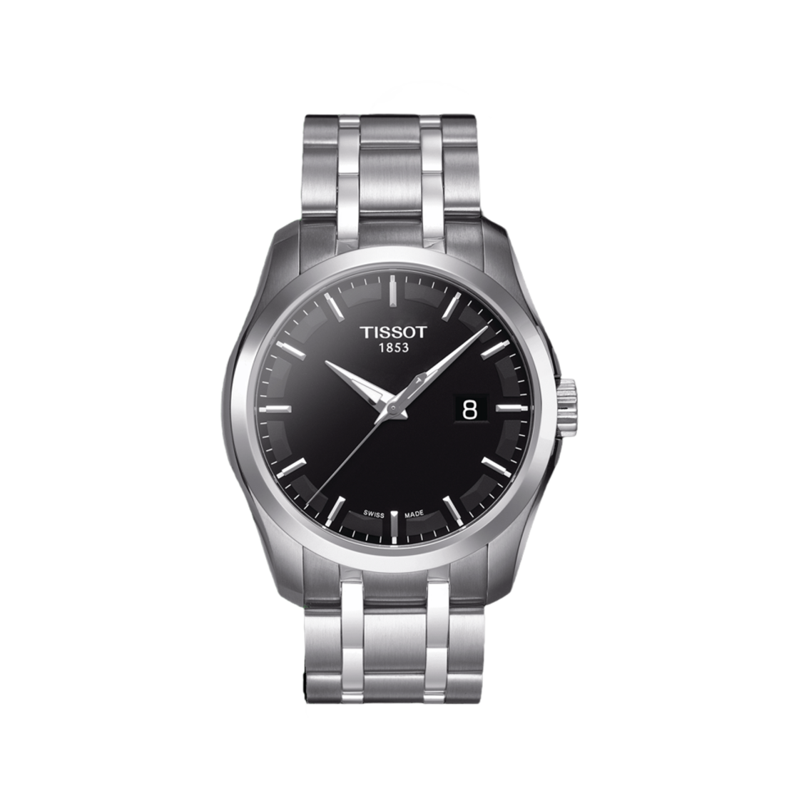 티쏘 꾸뜨리에 39mm 스테인리스 스틸 블랙(Tissot Couturier 39mm Stainless Steel Black) - 1