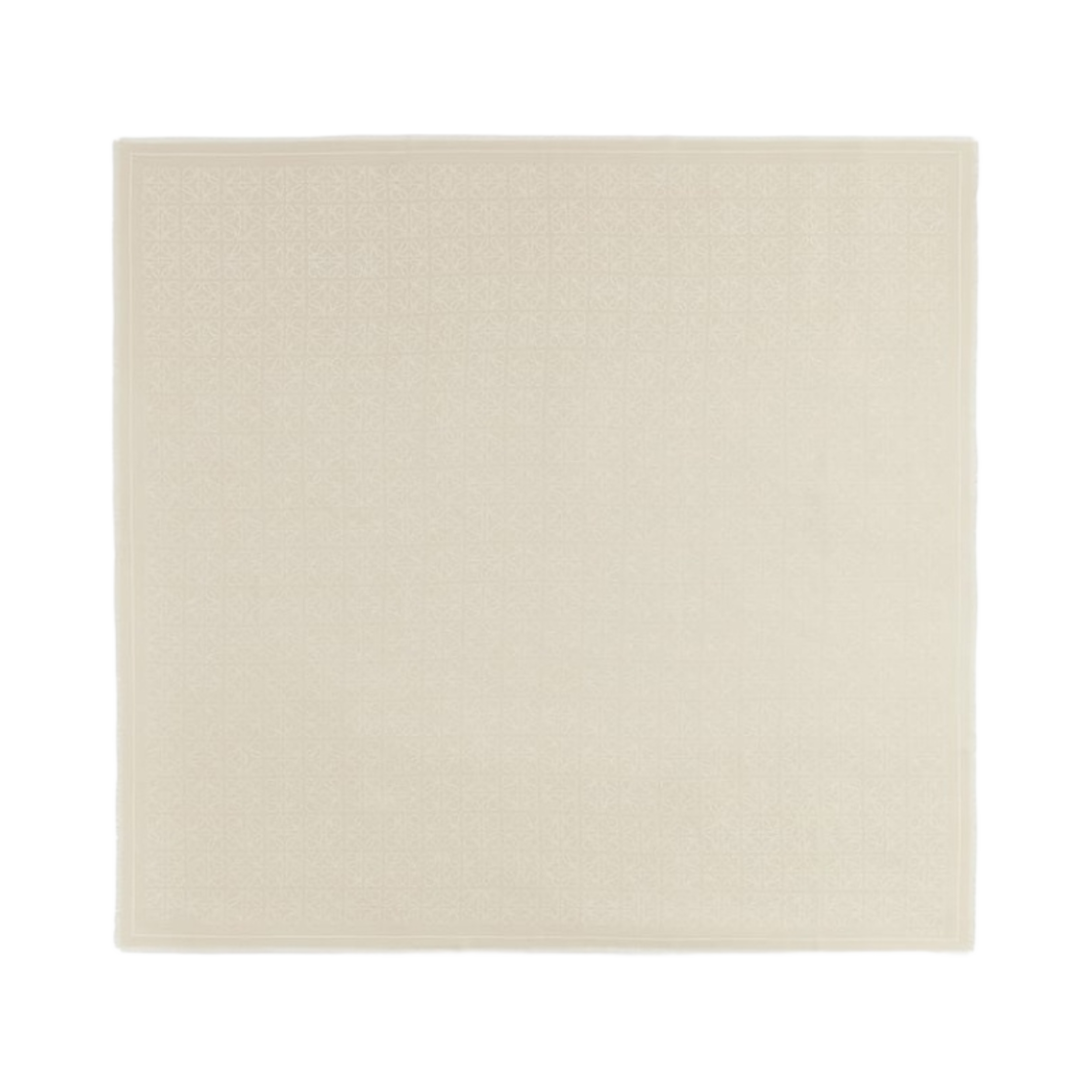 로에베 아나그램 스카프 인 울 앤 실크 베이지 화이트(Loewe Anagram Scarf In Wool and Silk Beige White) - 1