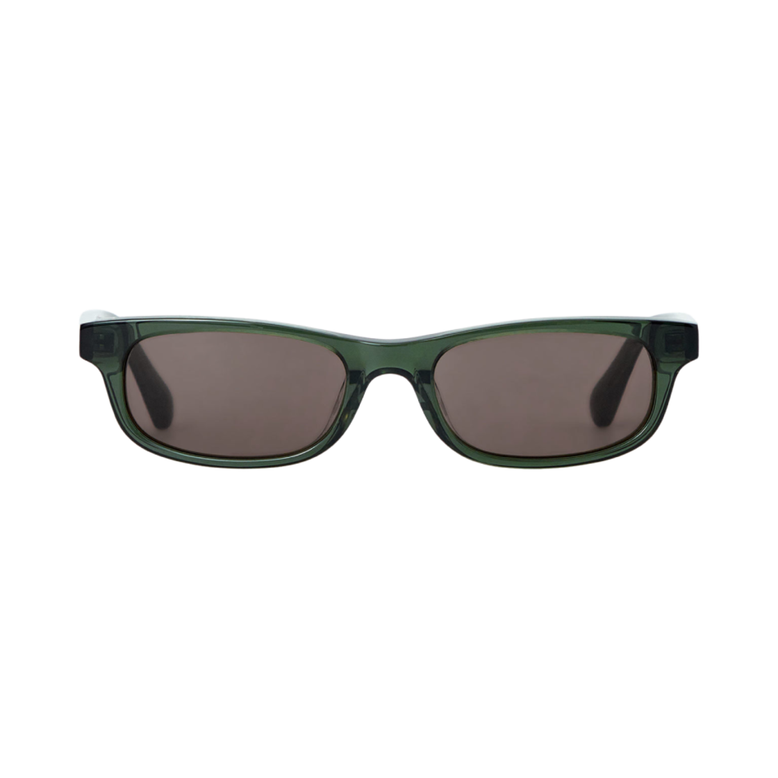 1278072002 COS x Linda Farrow Scope Rectangular Sunglasses Green Brown