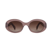(W) Celine Triomphe 01 Sunglasses in Acetate Milky Hazelnut