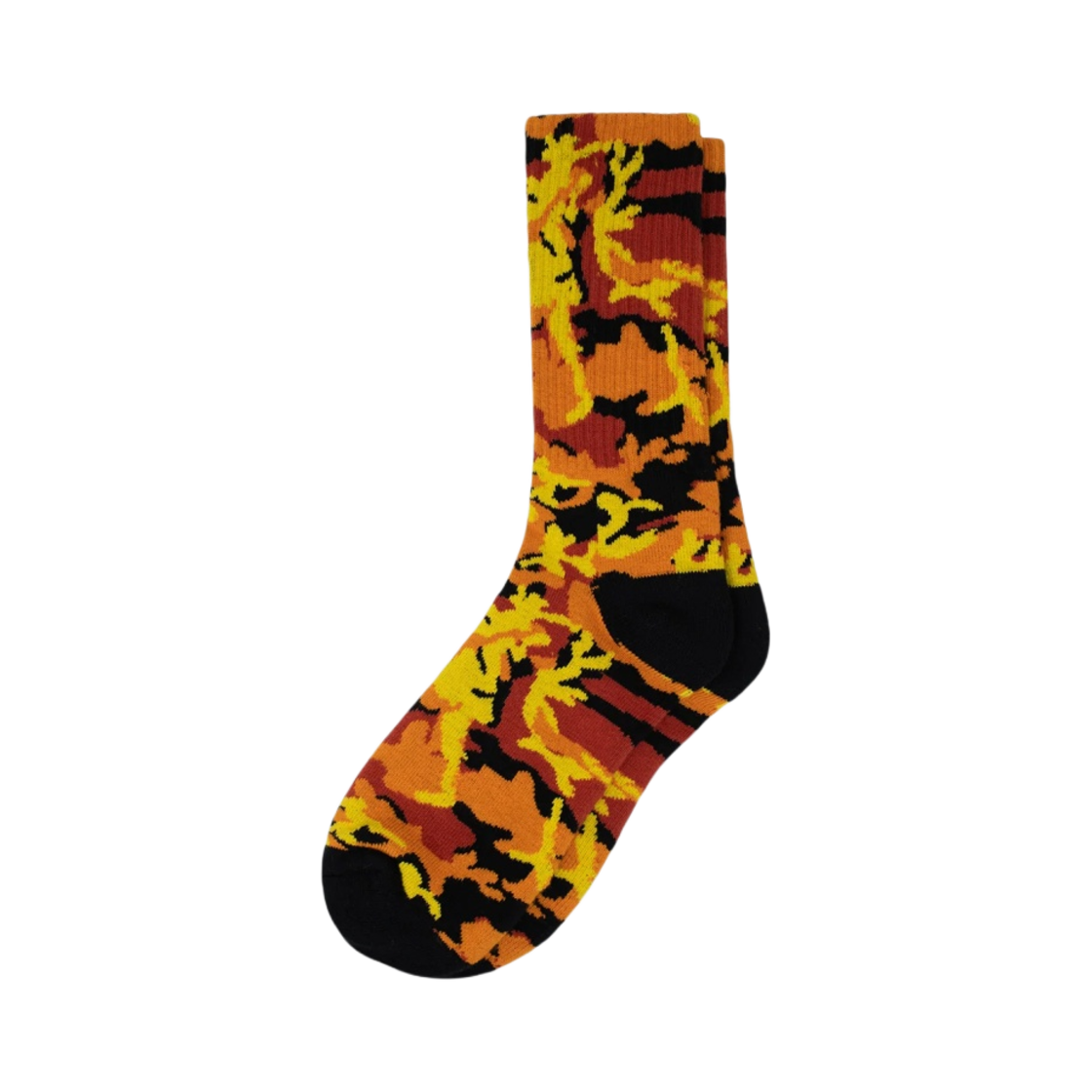 138877 Stussy Stock Camo Socks Orange Camo