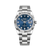Rolex Datejust 36mm 126234 Bright Blue Diamond-Set Oyster