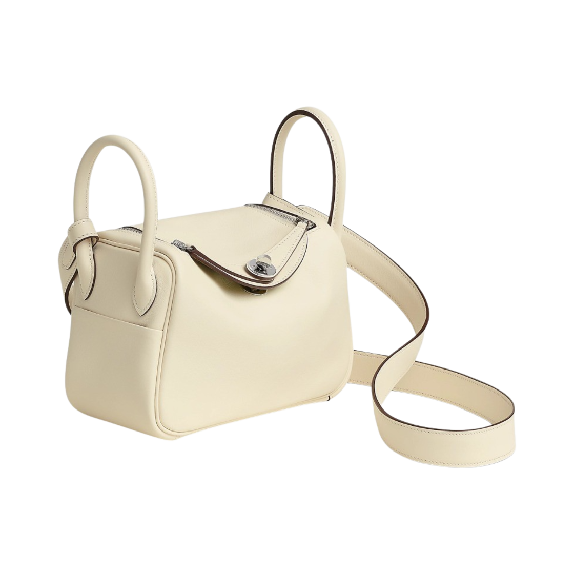 에르메스 린디 미니백 베르소 스위프트 & 팔라듐 하드웨어 나타 라임(Hermes Lindy Mini Bag Verso Swift & Palladium Nata Lime) - 2