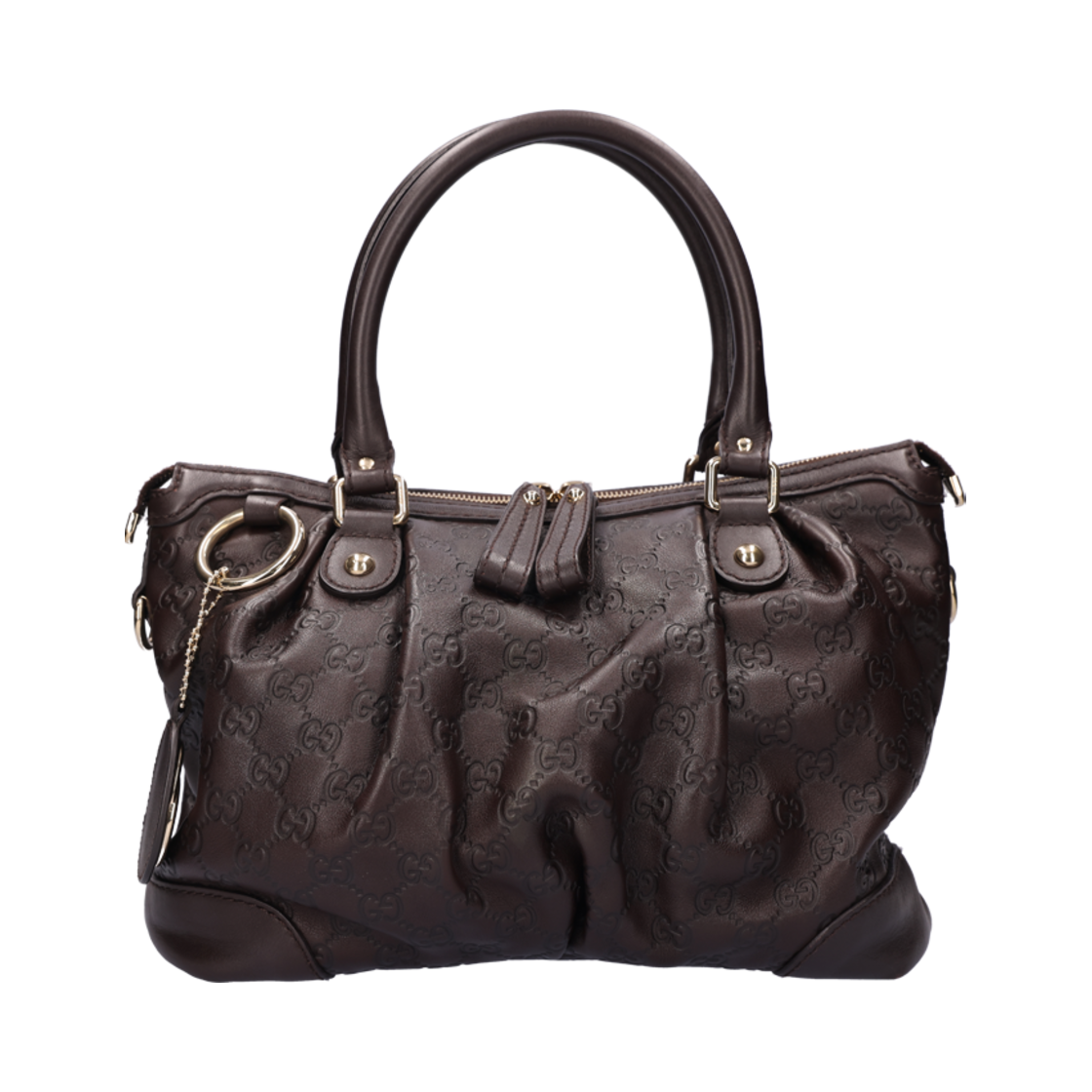 [C등급] 구찌 247902 시마 백 레더 브라운([C등급] Gucci Vintage Shima Bag in Leather Brown) - 1
