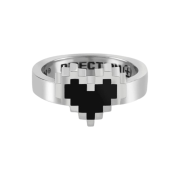 Nonenon Pixel Love Ring Silver925