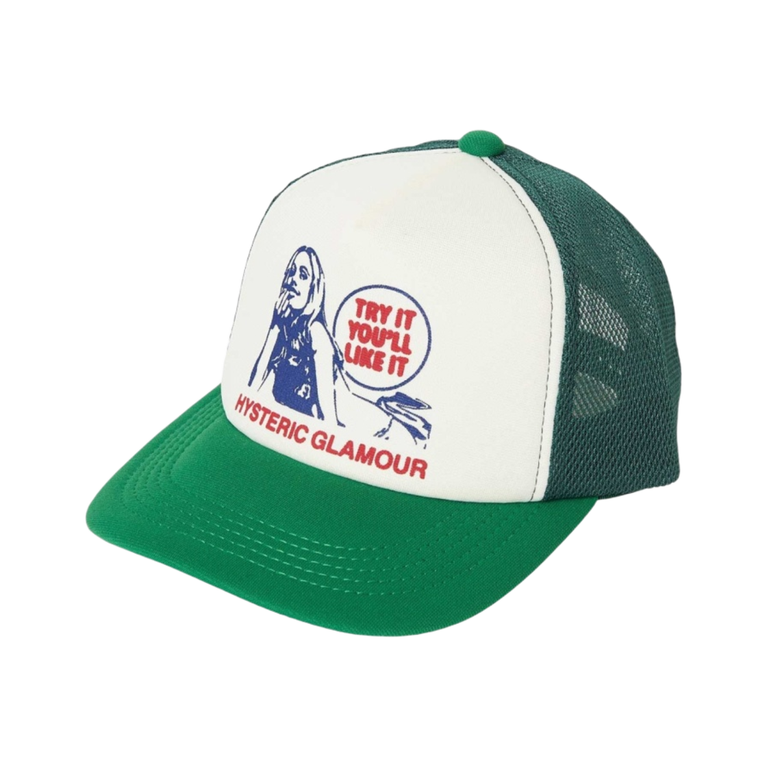 히스테릭 글래머 트라이 잇 유 윌 라이크 잇 메쉬 캡 그린(Hysteric Glamour Try It You Will Like It Mesh Cap Green) - 1