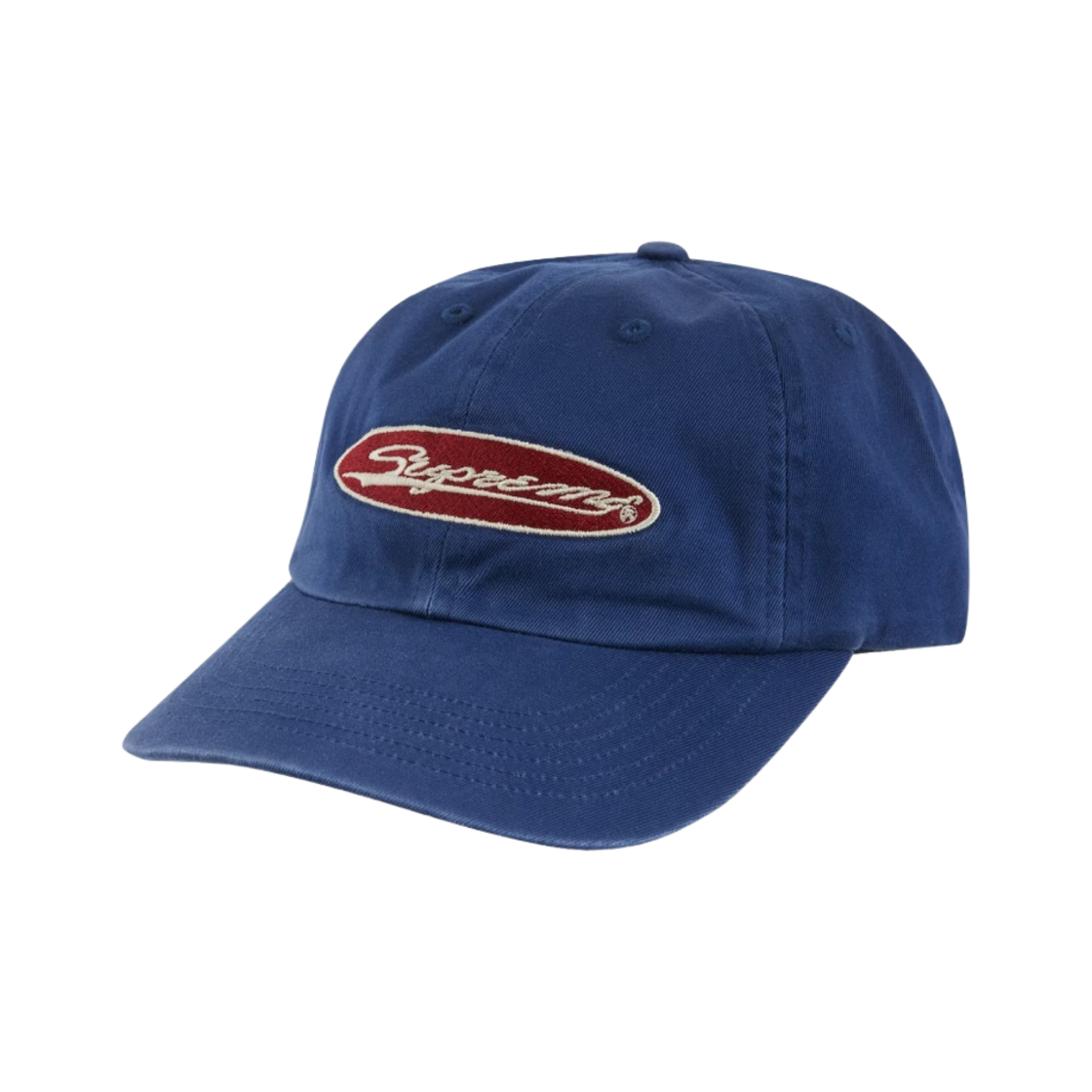 슈프림 오발 6-패널 캡 라이트 네이비 - 23SS