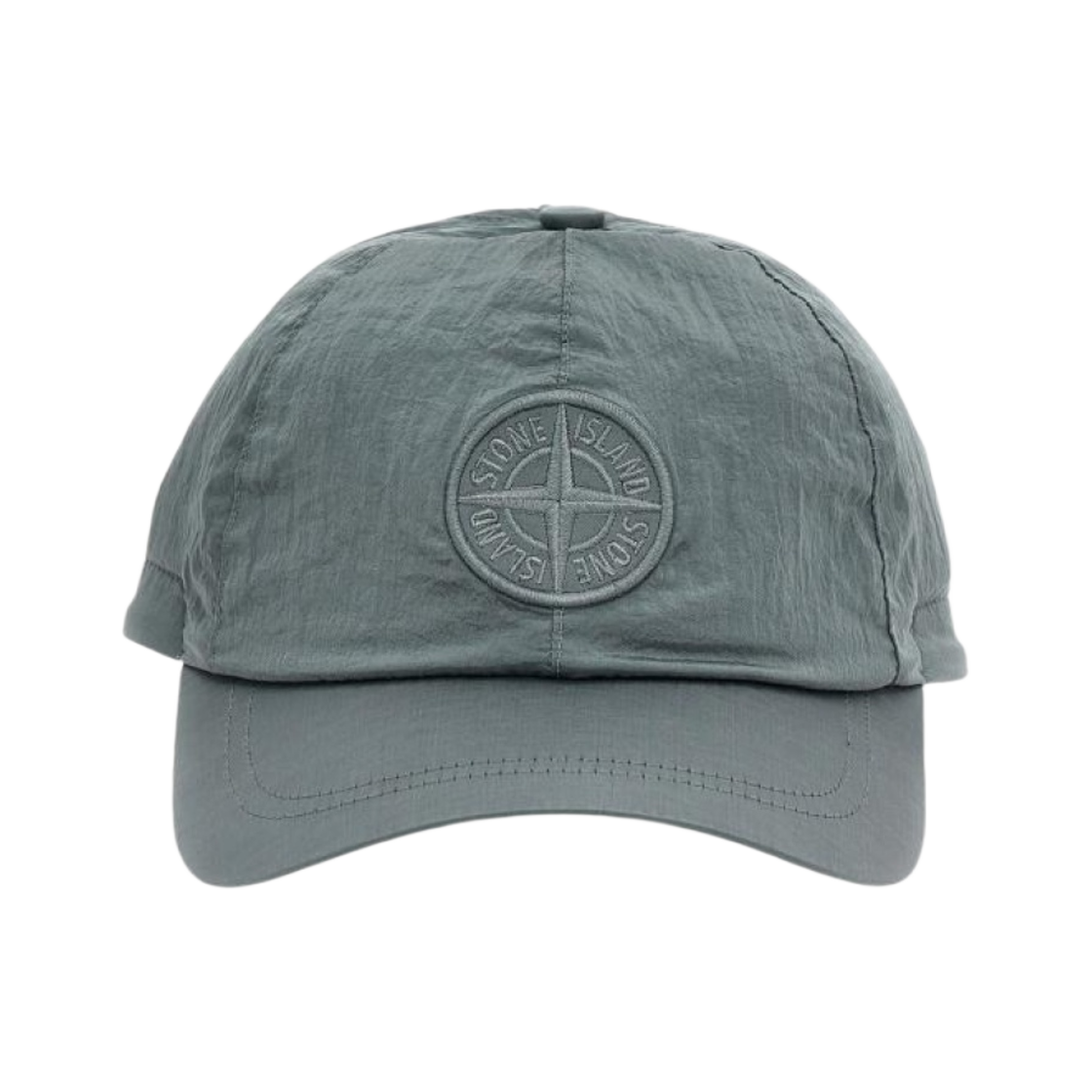 811599576-V0066 Stone Island 99576 Nylon Logo Ball Cap Grey Green - 24FW