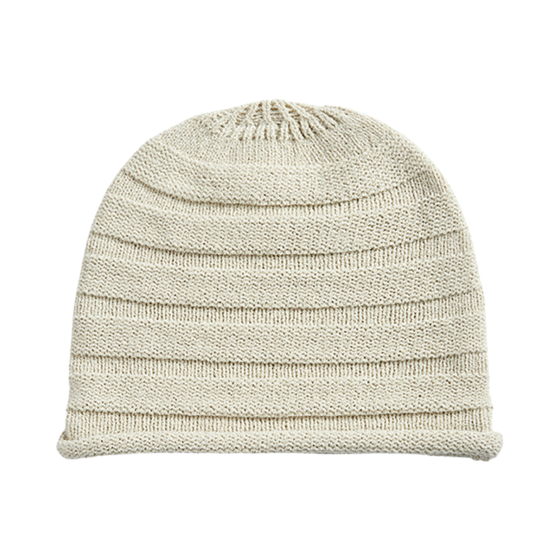 - Open Yy Rolled Ridge Beanie Beige