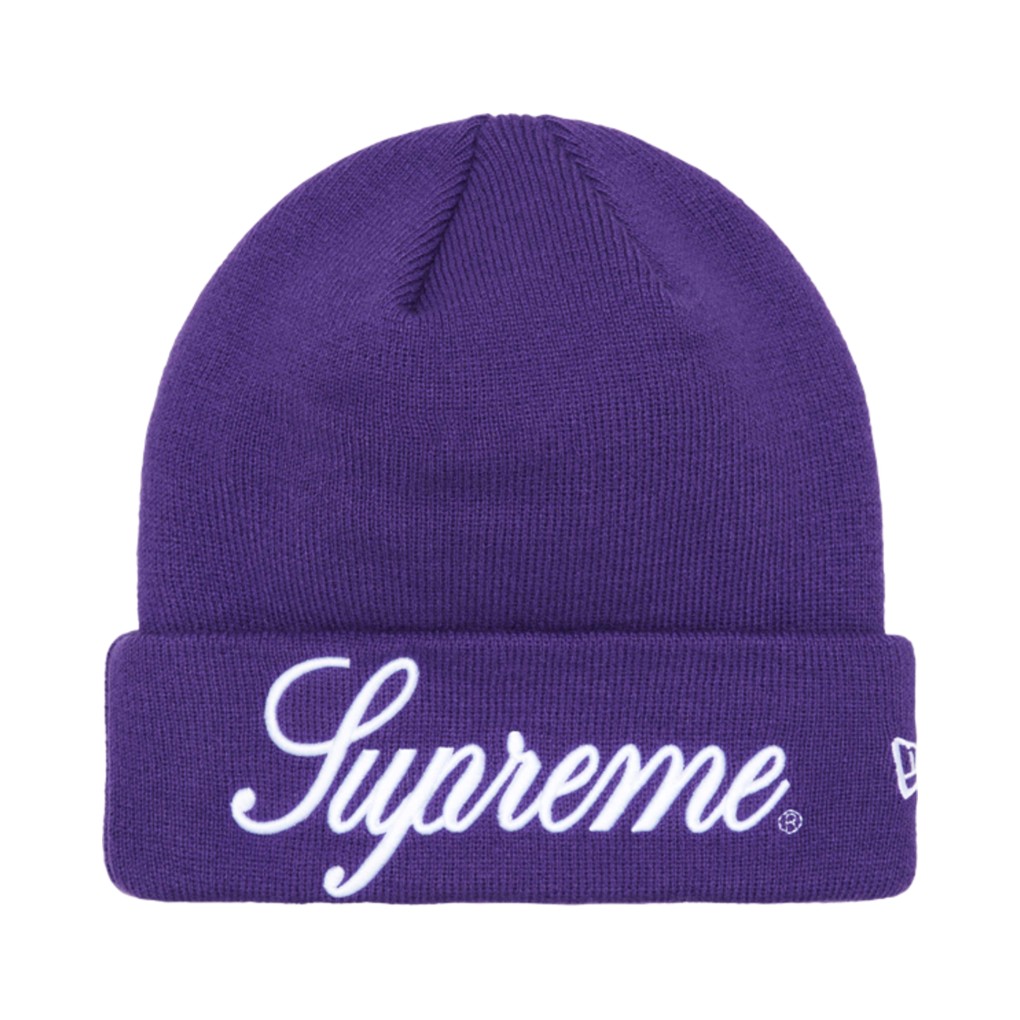 - Supreme x New Era Script Beanie Purple - 24FW