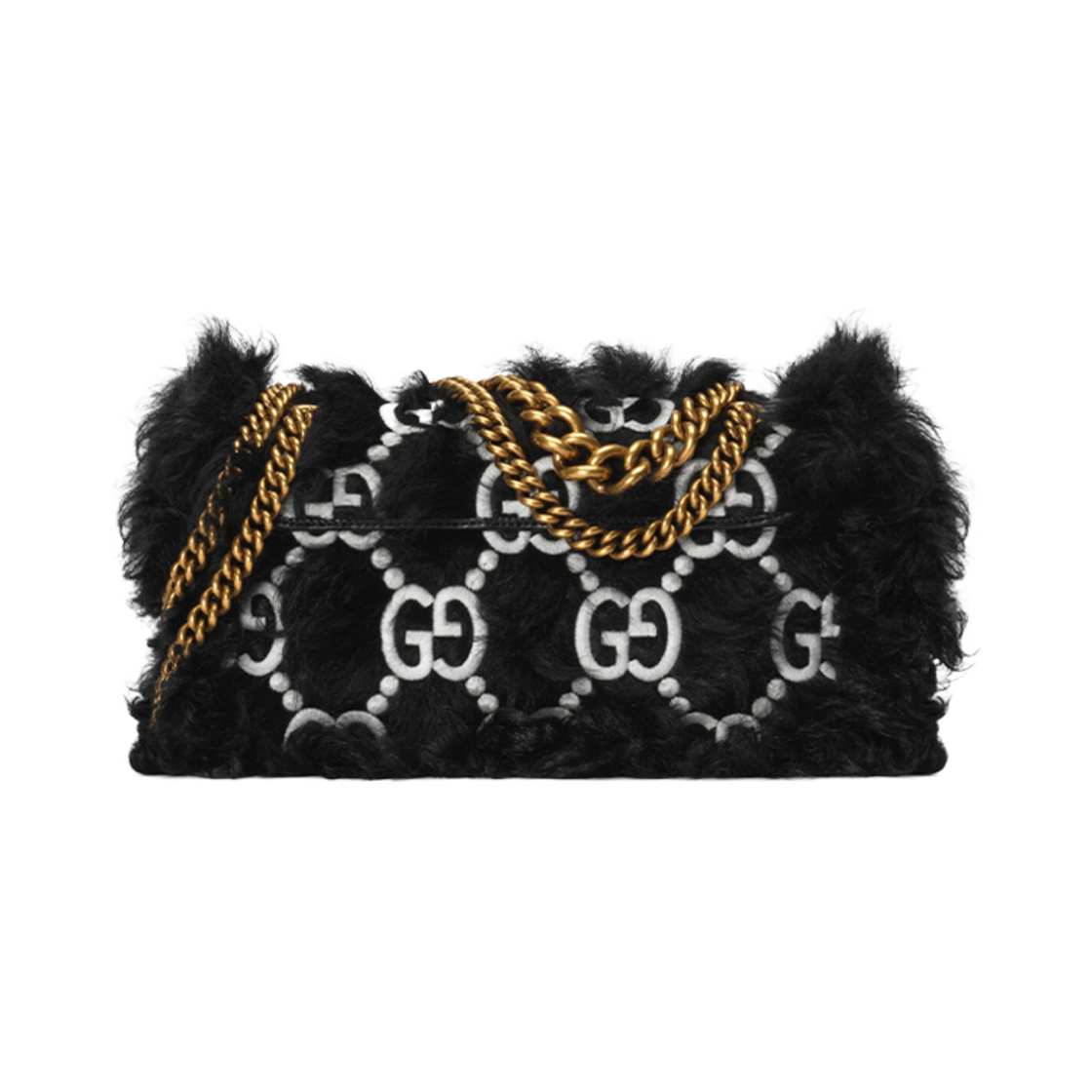 구찌 GG 마몽 캣 스몰 백 블랙 소프트 패브릭(Gucci GG Marmont Embroidered Small Bag Black Soft Fabric) - 3