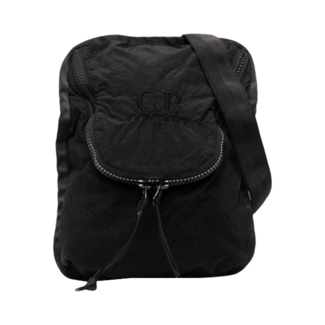 C.P. 컴퍼니 바틱 라이트 믹스드 크로스바디백 블랙 - 23SS