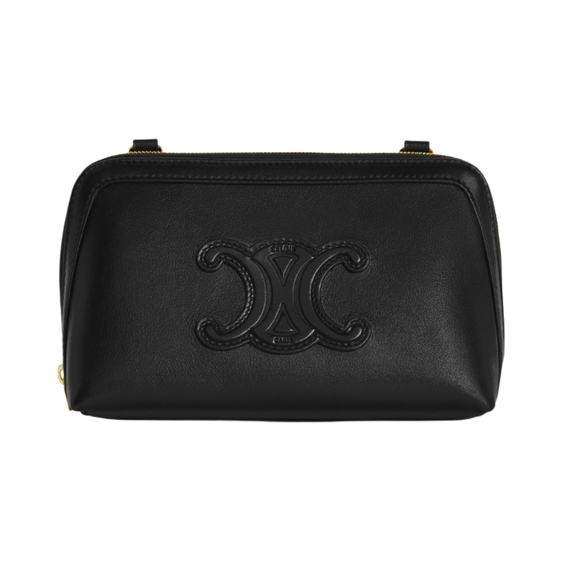 셀린느 트리옹프 스무스 카프스킨 체인 클러치 블랙(Celine Clutch on Chain Cuir Triomphe in Smooth Calfskin Black) - 1