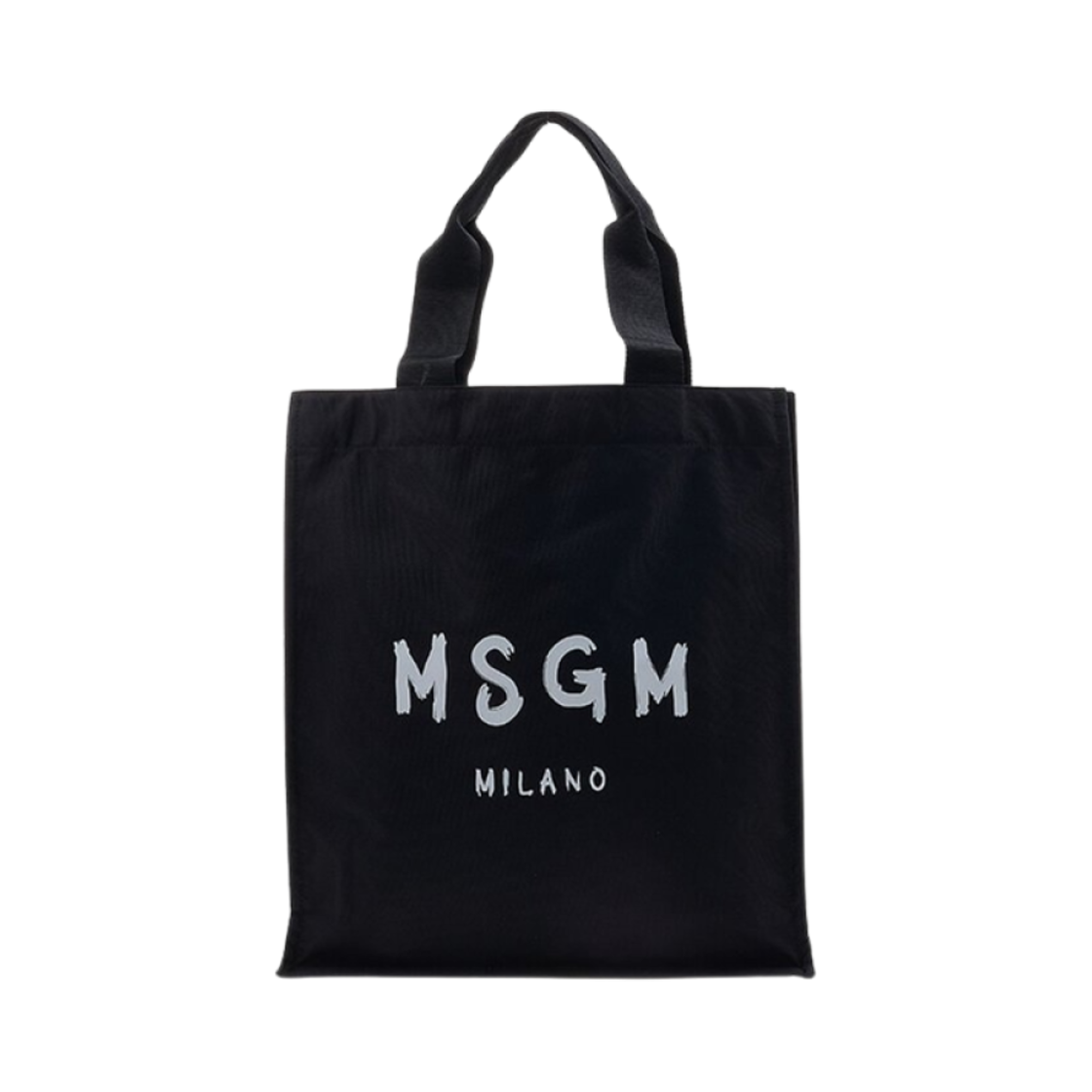 3340MZ43-371-99 MSGM Milano Logo Tote Bag Black