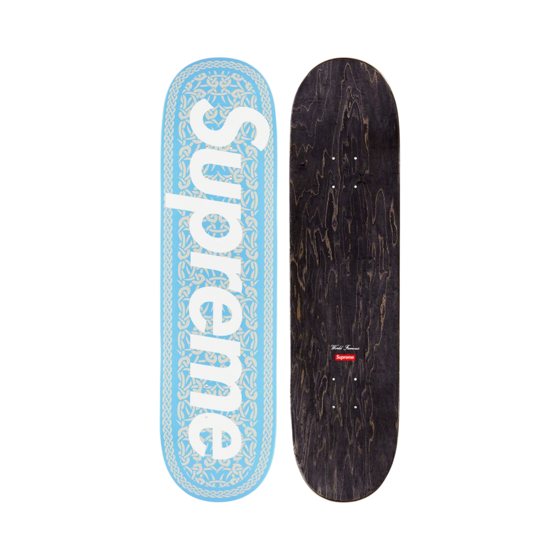 슈프림 셀틱 노트 스케이트보드 덱 라이트 블루 - 21FW(Supreme Celtic Knot Skateboard Deck Light Blue - 21FW)