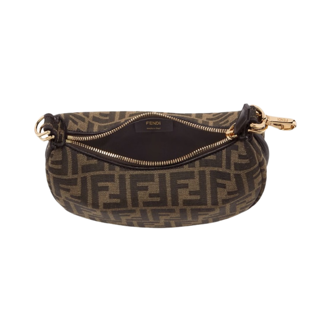 펜디 펜디그라피 FF 자카드 패브릭 미니백 브라운(Fendi Fendigraphy FF Jacquard Fabric Mini Bag Brown) - 3