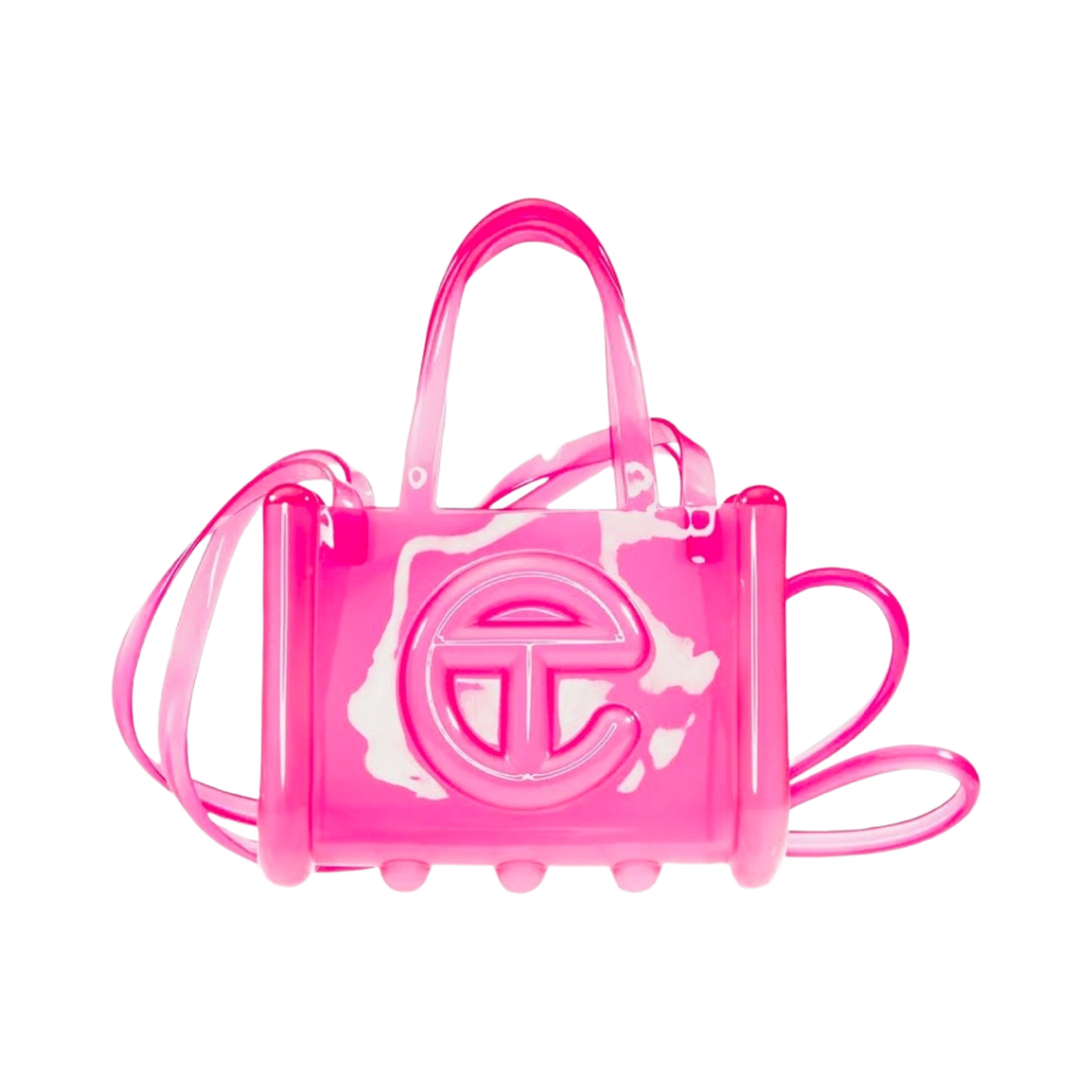 텔파 x 멜리사 스몰 젤리 쇼핑백 클리어 핑크(Telfar x Melissa Small Jelly Shopping Bag Clear Pink)