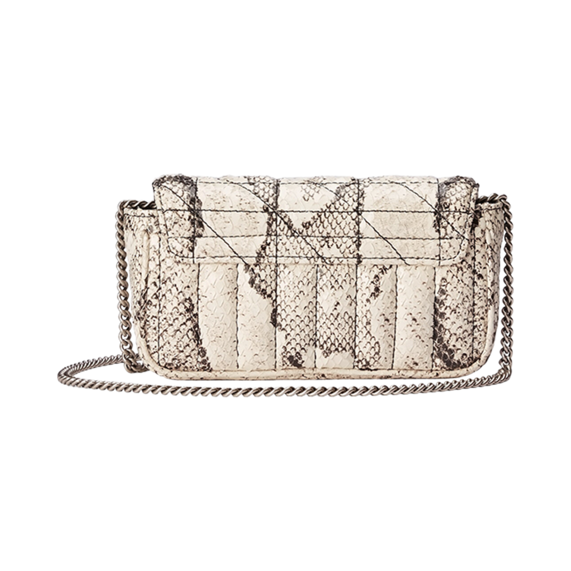 구찌 GG 마몽 파이썬 슈퍼 미니백 베이지(Gucci GG Marmont Python Super Mini Bag Beige) - 3