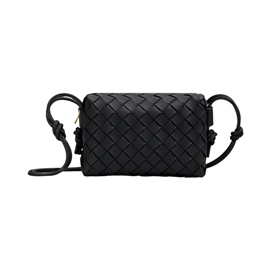 보테가 베네타 미니 레더 루프백 블랙(Bottega Veneta Mini Leather Loop Bag Black)